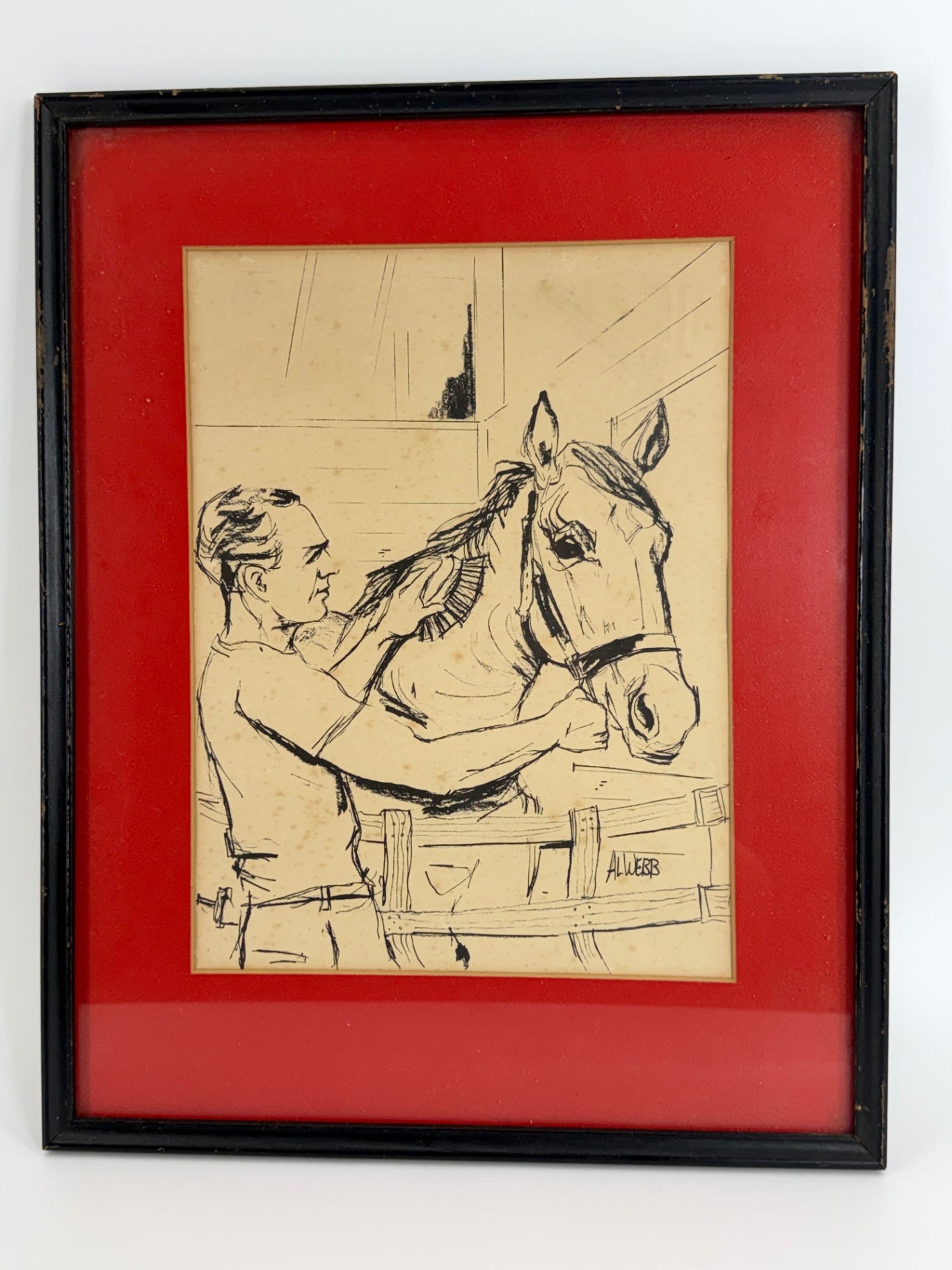 AL Webb Hand-drawn Horse Art