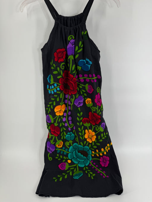 Unbranded Black Embroidered Halter Dress