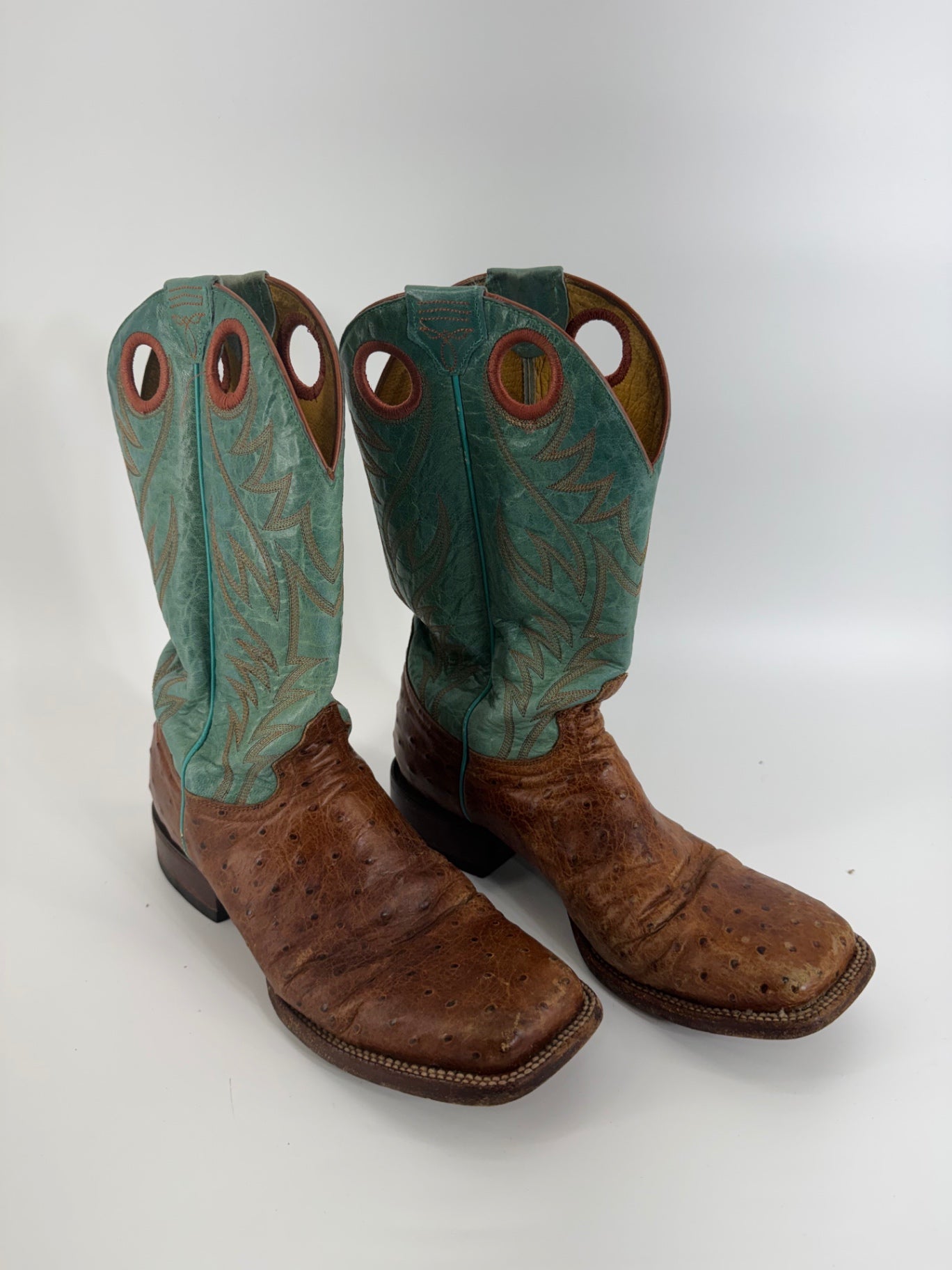 Cavender's Teal Leather Cowboy Boots