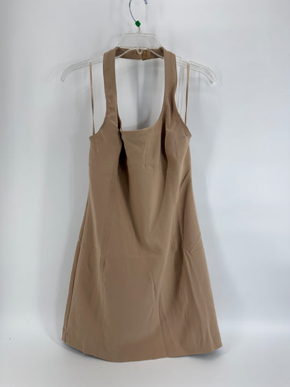 Mustard Seed Tan Halter Mini Dress