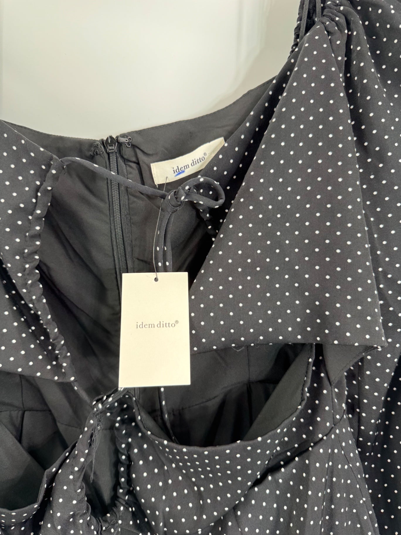 idem ditto Black Polka Dot Dress