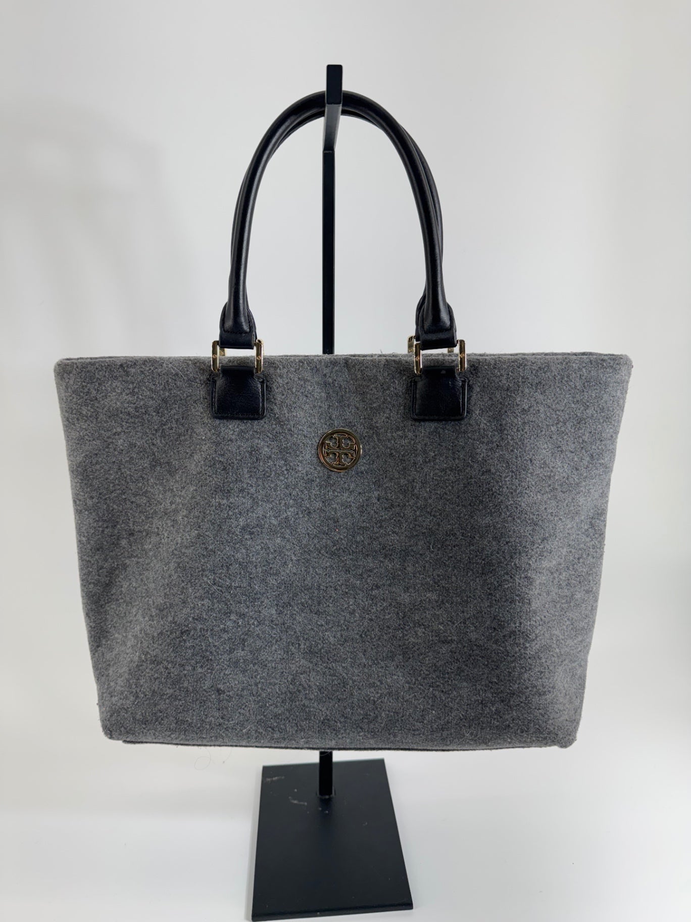 Tory Burch Gray Felt Tote