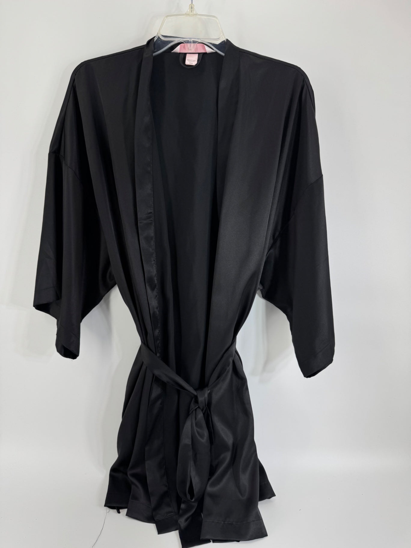 Victoria's Secret Black Satin Robe