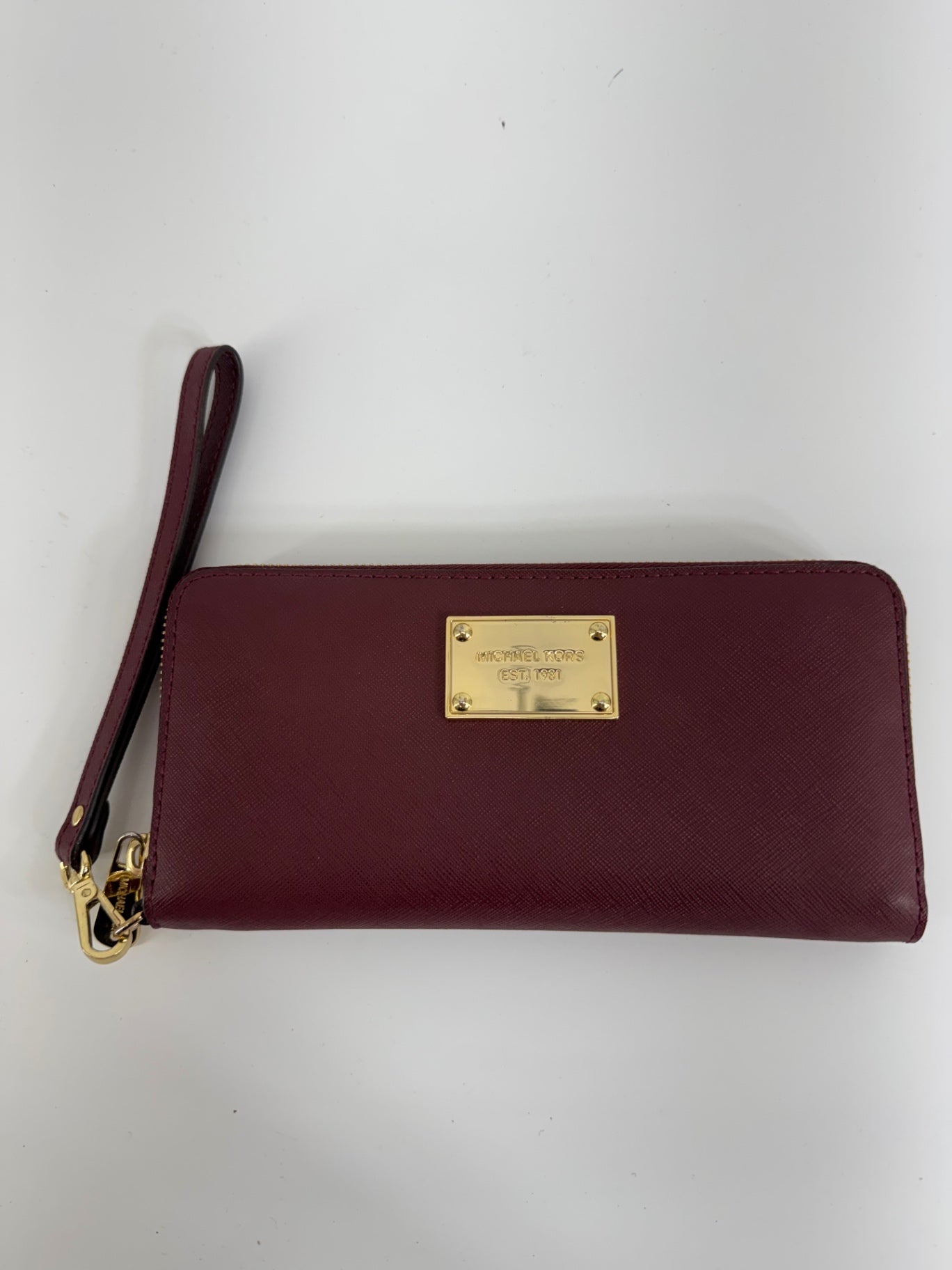 Michael Kors Burgundy Wallet with Wristlet