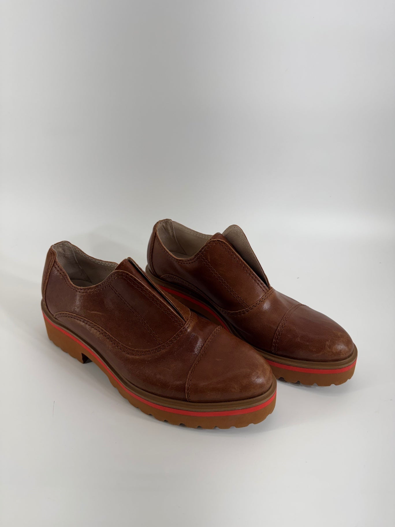 All Black Brown Leather Loafers