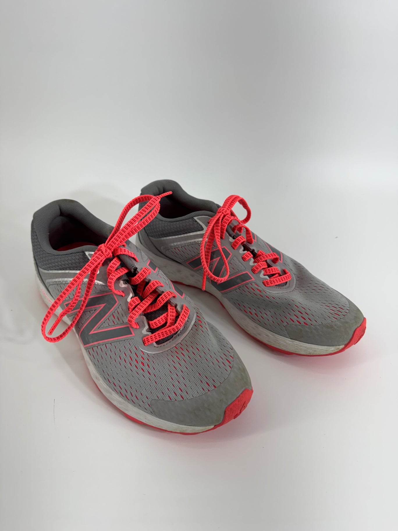 New Balance Gray/Pink Performance Sneakers