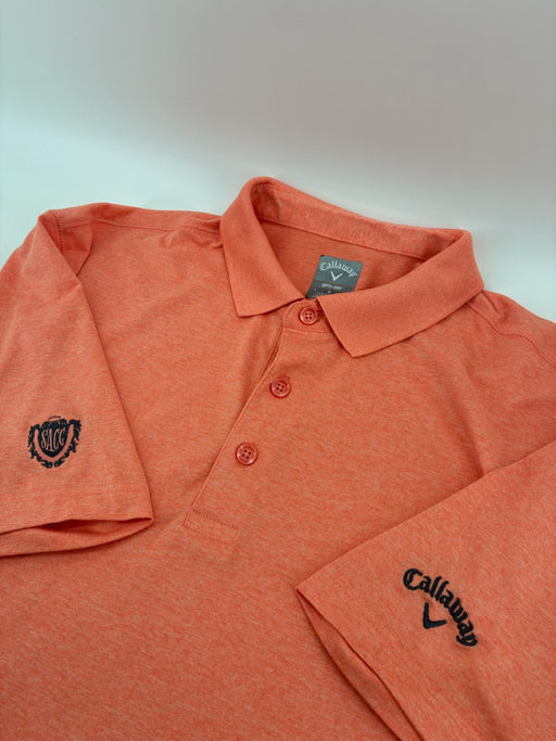 Callaway Orange CC Golf Polo Size Large