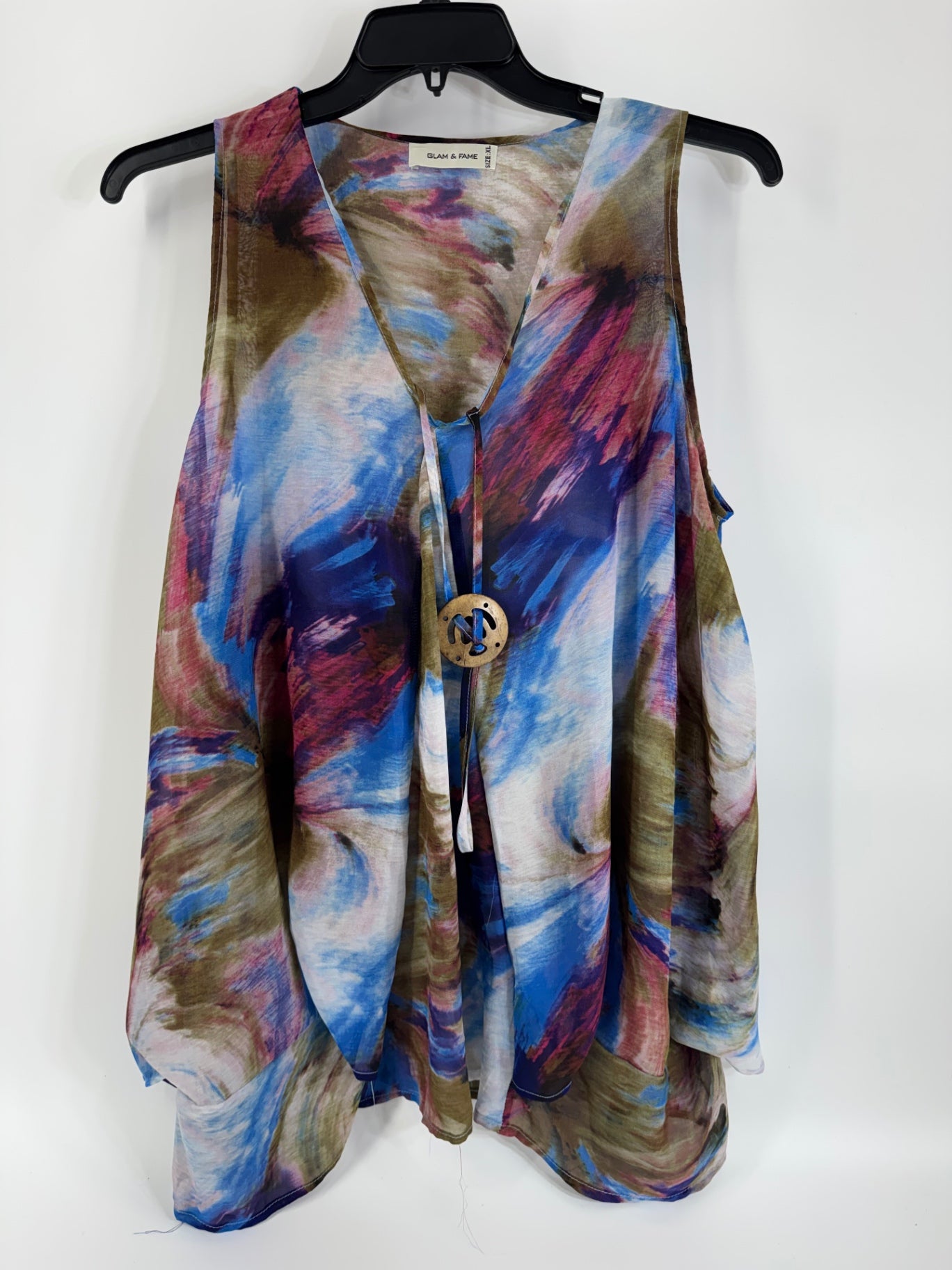 Glam & Fame Multicolor Sleeveless Top