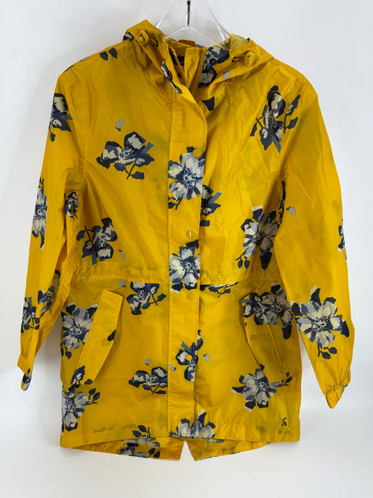 joules Yellow Raincoat with Flower Print