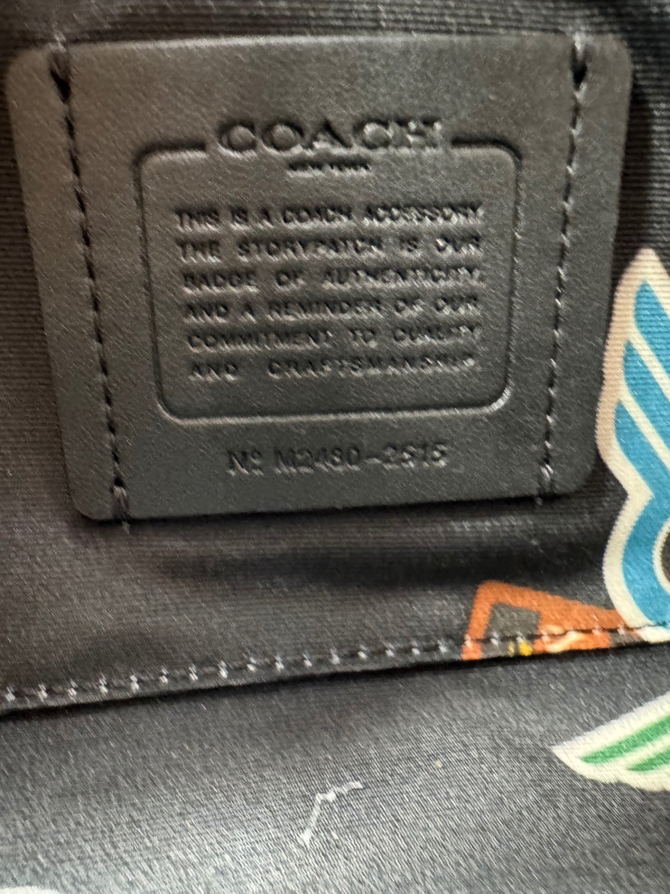 Coach Black Monogram Accessory Bag