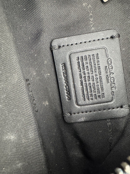 Coach Black Monogram Accessory Pouch