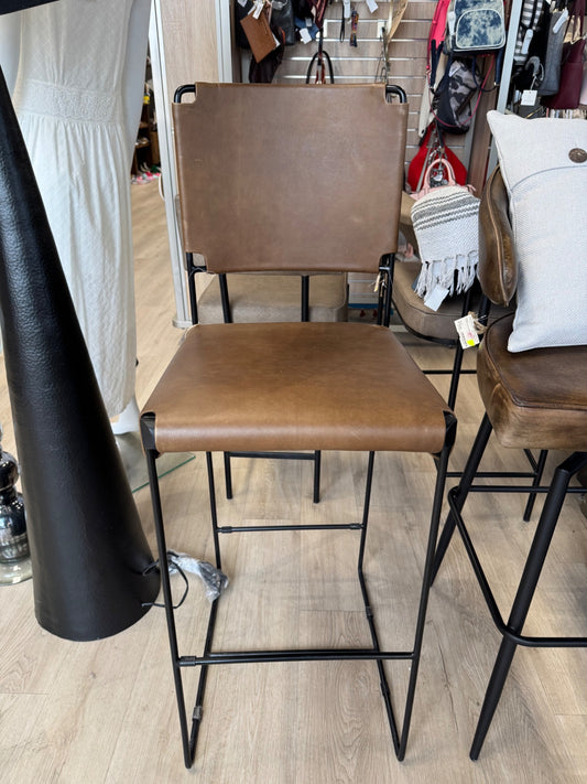 Melbourne Buffalo Leather and Iron Chair
