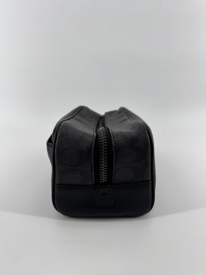 Coach Black Monogram Accessory Pouch