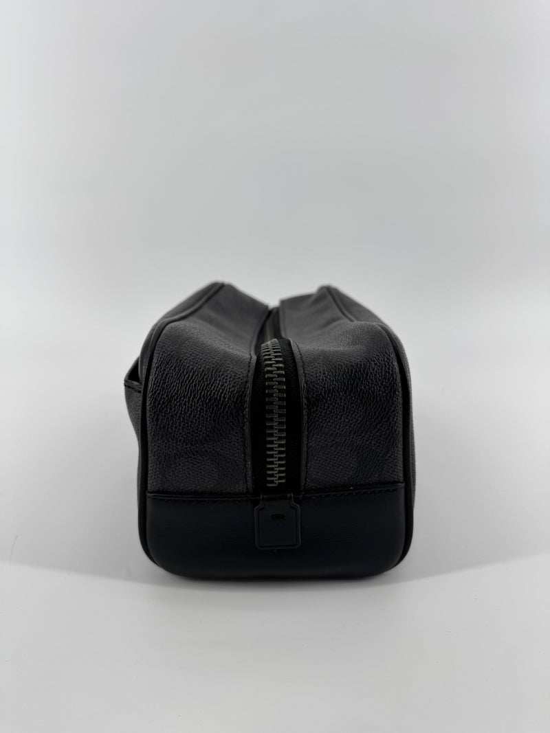 Coach Black Monogram Accessory Pouch