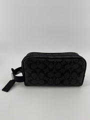Coach Black Monogram Accessory Bag