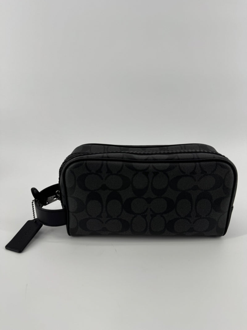 Coach Black Monogram Accessory Bag