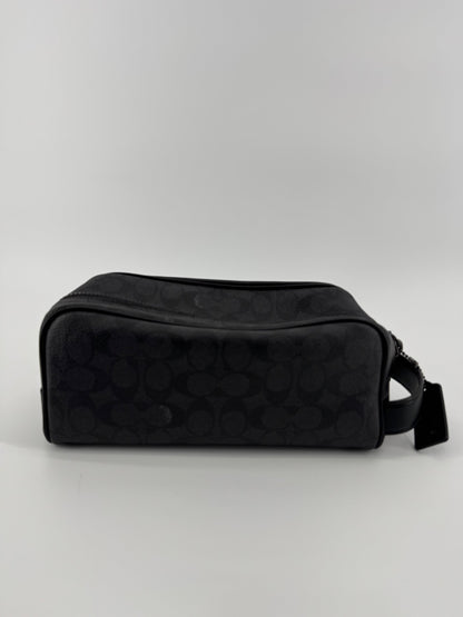 Coach Black Monogram Accessory Pouch