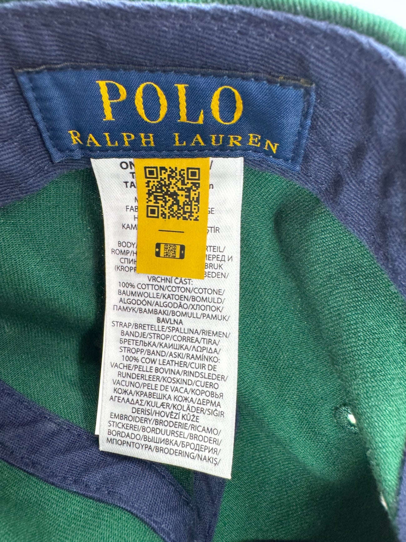 Polo Ralph Lauren Green Bear Hat