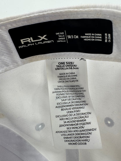 RLX Ralph Lauren White Hat with Bear