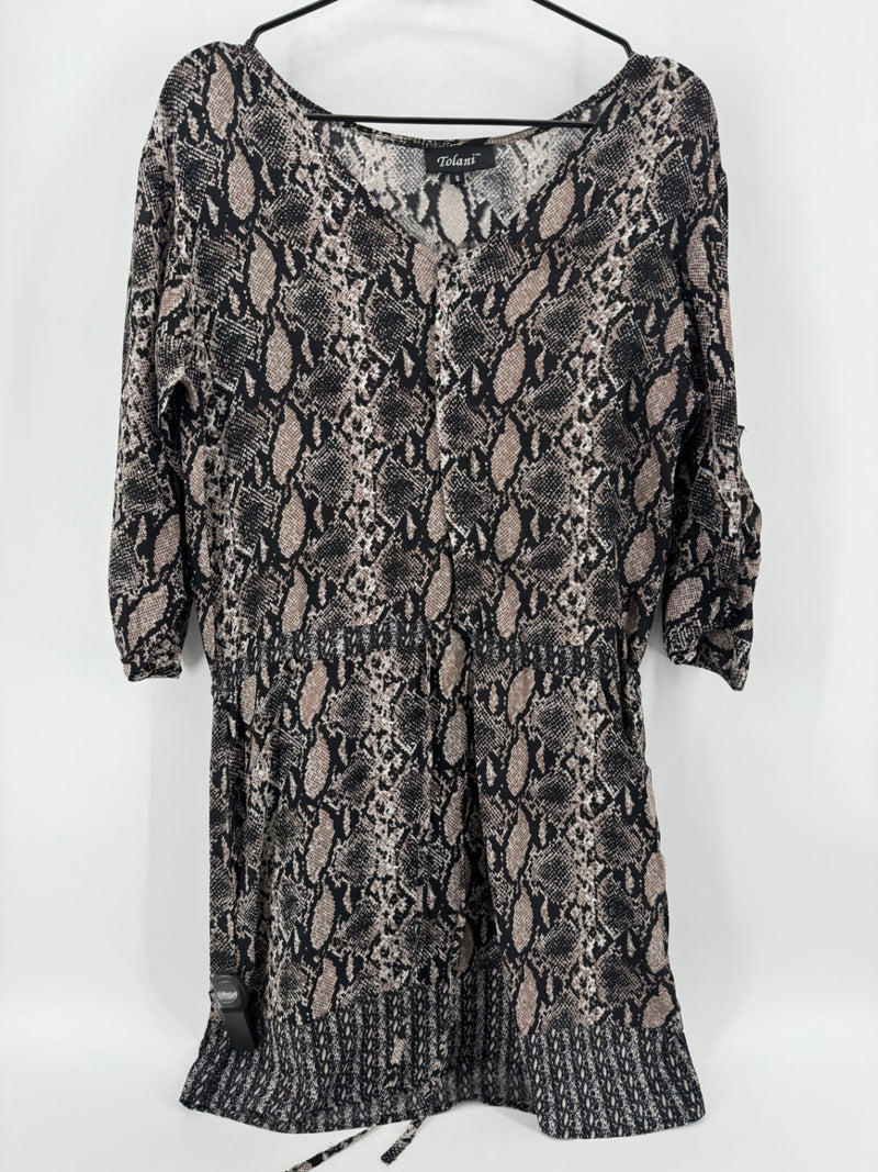 Tolani Snakeskin Print Dress Size Small