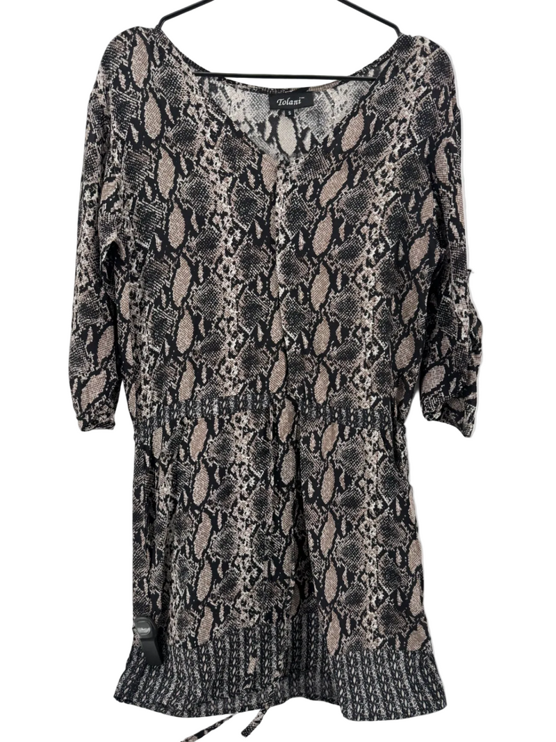 Tolani Snakeskin Print Dress Size Small