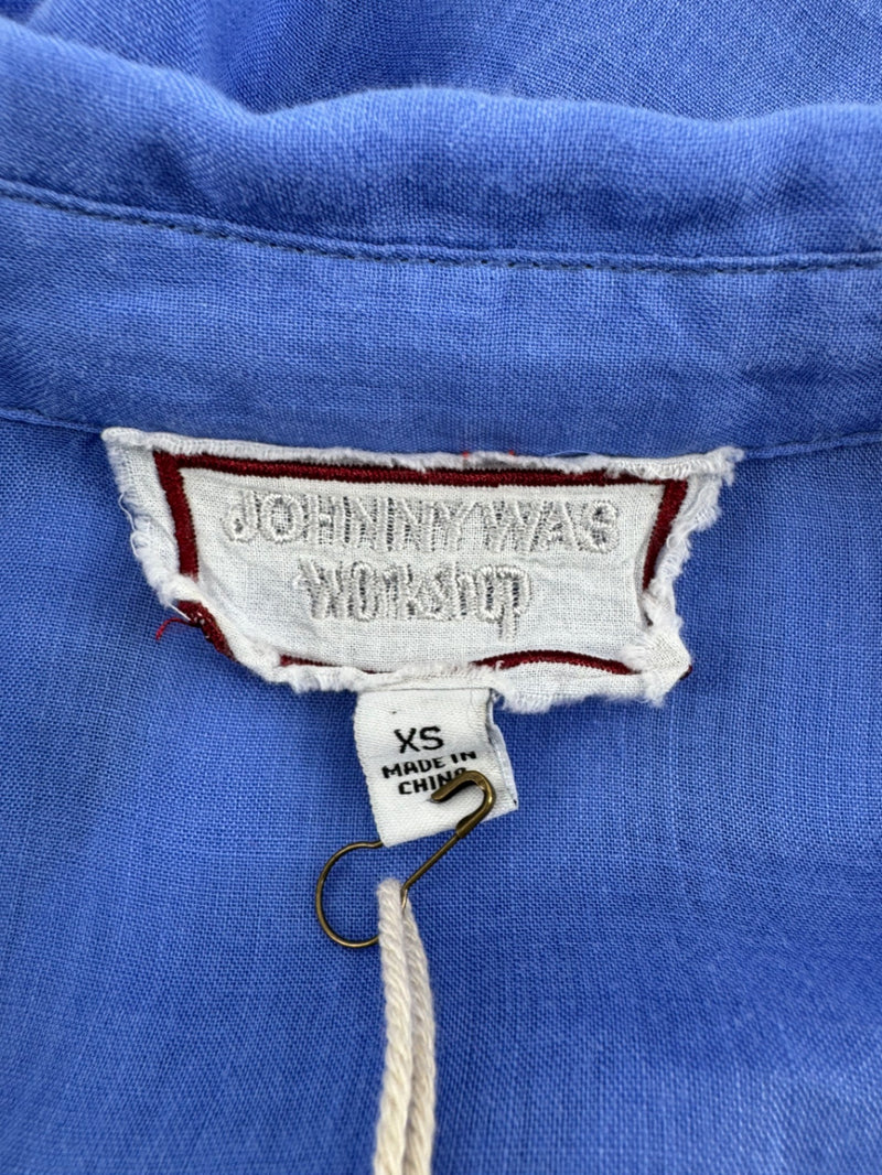 Johnny Was Blue Embroidered LSBU