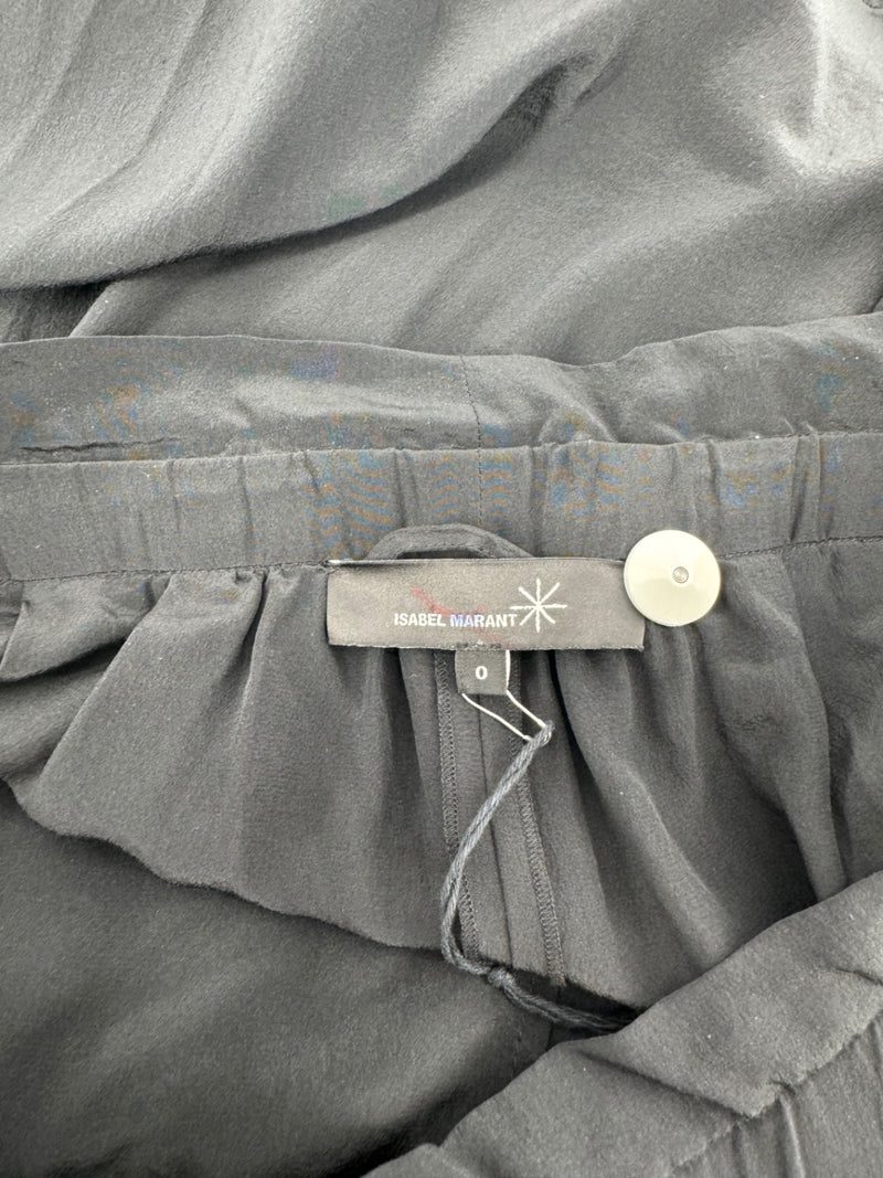 Isabel Marant Black Silk Pants Size 0