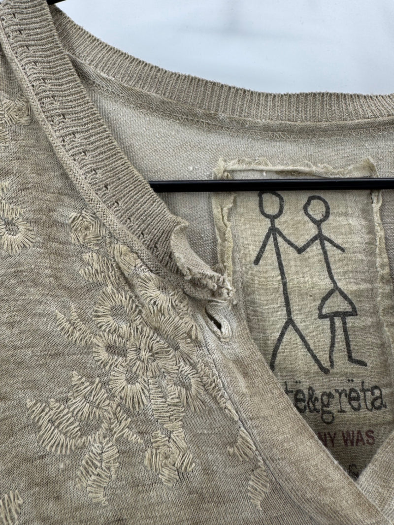 Johnny Was Pete & Greta Stone Embroidered Top