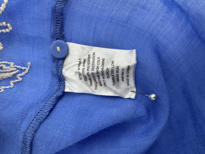 Johnny Was Blue Embroidered LSBU