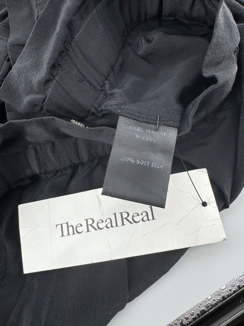 Isabel Marant Black Silk Pants Size 0
