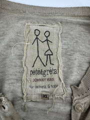 Johnny Was Pete & Greta Stone Embroidered Top