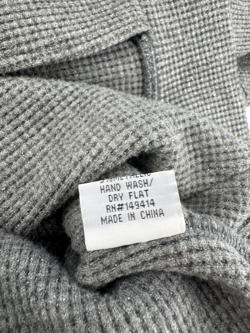 Johnny Was Metallic Thermal Gray Hoodie