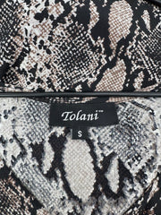 Tolani Snakeskin Print Dress Size Small