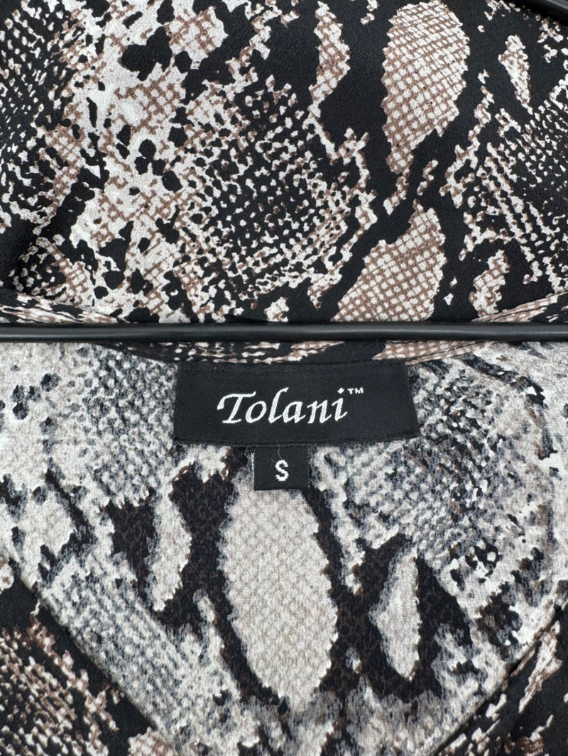 Tolani Snakeskin Print Dress Size Small