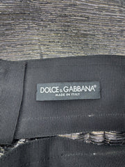 Dolce & Gabbana Silver/Gold Striped Skirt