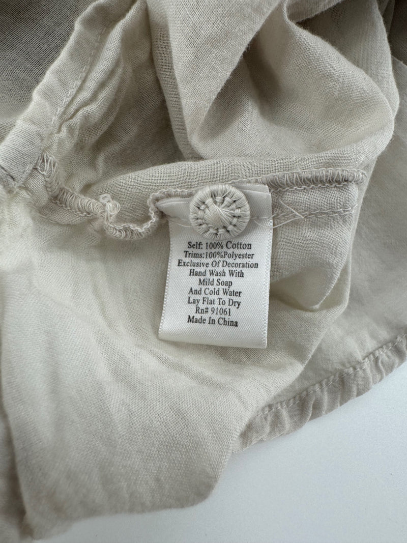 Biya Johnny Was Cream LS Embroidered Tunic