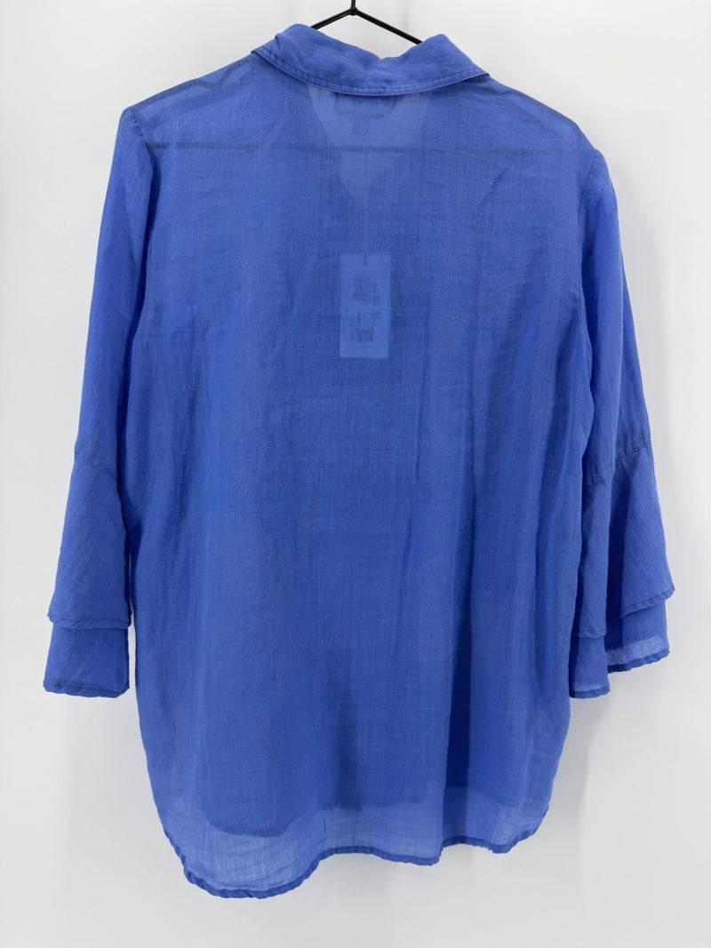 Johnny Was Blue Embroidered LSBU