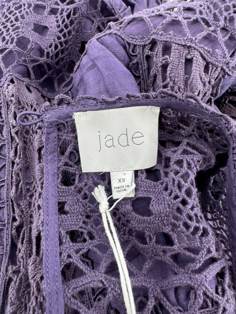 Jade Johnny Was Mitska Lace Mini Dress