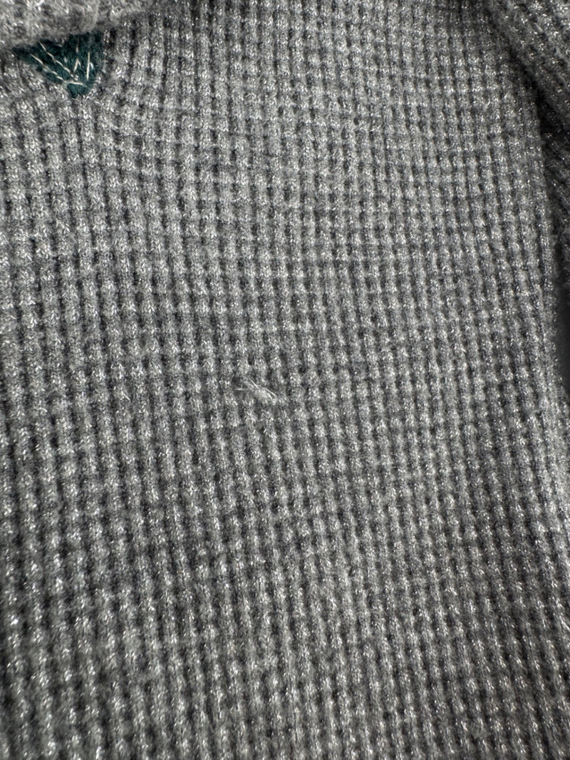 Johnny Was Metallic Thermal Gray Hoodie