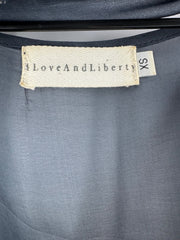 4 Love And Liberty Navy Sheer Dress w/ Slip Size XS