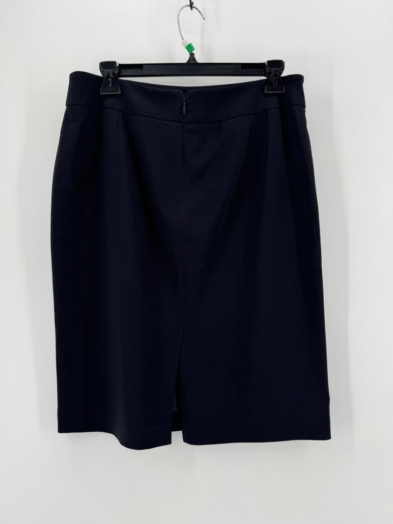 Armani Collezioni Black Straight Skirt Size Large