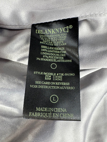 BLANKNYC Gray Suede Leather Moto Jacket Size Large