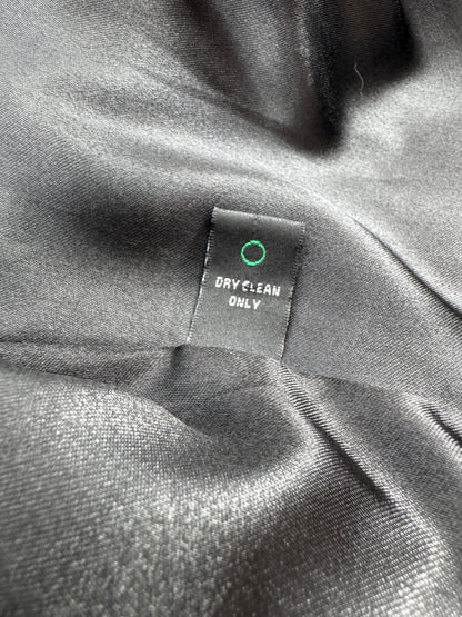 Katharine Barclay Black Rabbit Fur Crop Jacket Size Large