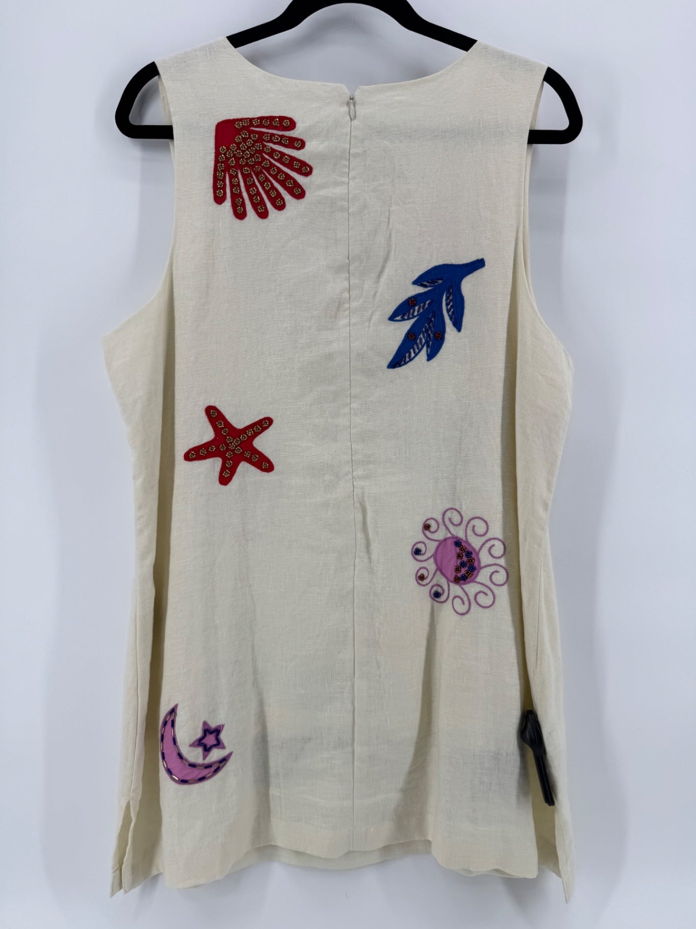 Johnny Was Linen Cassady Tank Top Size Large