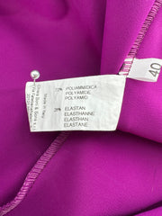 Chiara Boni Purple Side Ruffle Sleeveless Dress Size 40