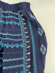 Johnny Was Linen Embroidered Pants