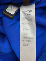 Roberto Cavalli Blue Beaded Midi Dress Size 46