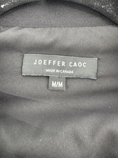 Joeffer Caoc Black Calfskin Pullover Top Size Medium