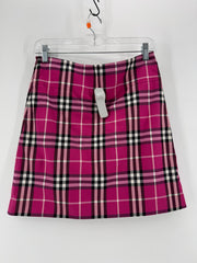 Burberry Pink Plaid Mini Skirt Size 4