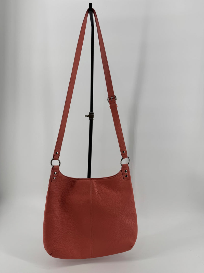 Coach Leather Coral/Peach Crossbody Purse